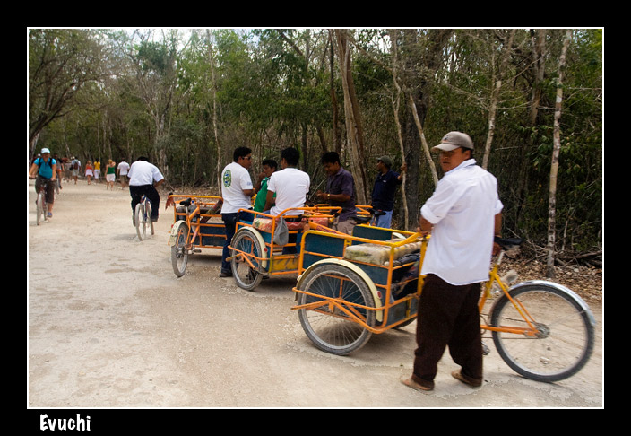 Limusina en CobÃ¡
Keywords: limusina bicis recorrido excursiÃ³n triciclo cobÃ¡ mexico riviera maya conductores